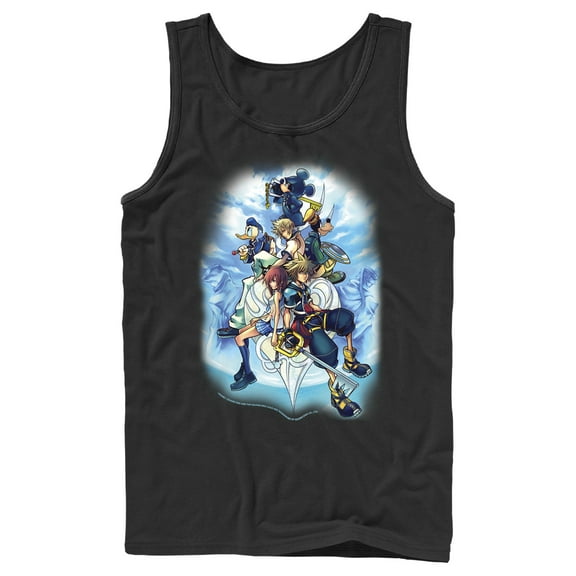 Men's Kingdom Hearts 2 Box Art  Tank Top Black Small