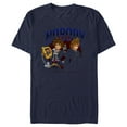 thumbnail image 1 of Men's Kingdom Hearts 2 Keyblade Masters  Graphic Tee Navy Blue Large, 1 of 5