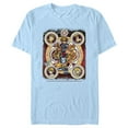 thumbnail image 1 of Men's Kingdom Hearts 2 Stained Glass Art Graphic Tee Light Blue 2X Large, 1 of 4