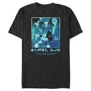Mens Kingdom Hearts 3 Heroes In a Box Graphic Tee Black Medium