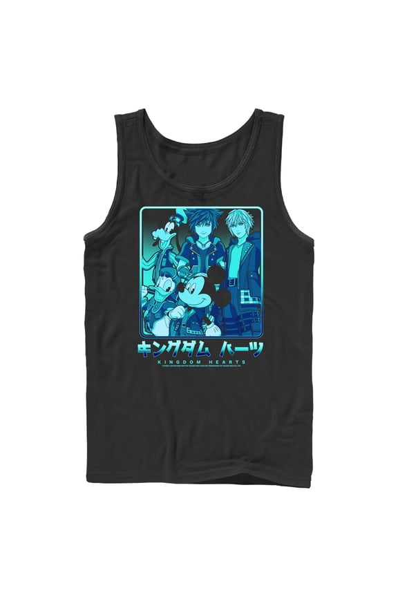 Men's Kingdom Hearts 3 Heroes In a Box  Tank Top Black Small