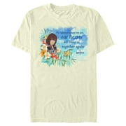Mens Kingdom Hearts 3 Our Hearts Will Bring Us Together Again Graphic Tee Beige Large