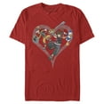 thumbnail image 1 of Men's Kingdom Hearts 3 Ready to Fight  Graphic Tee Red 2X Large, 1 of 5