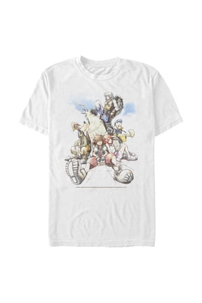 Men's Kingdom Hearts Final Mix Box Art Graphic Tee White Large