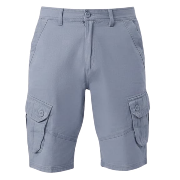 Men's Knee-Length Cargo, Multiple Pockets, Adjustable Waist Shorts
