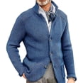 thumbnail image 1 of Men's Knit Cardigan Sweater Button Front Long Sleeve Regular Fit Casual Jacket, 1 of 6