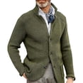 thumbnail image 1 of Men's Knit Cardigan Sweater Button Front Long Sleeve Regular Fit Casual Jacket, 1 of 7