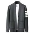 thumbnail image 1 of Men's Knit Cardigan Sweater For Fall Casual Open Front Outerwear Relaxed Fit Knitwear For Men, 1 of 3