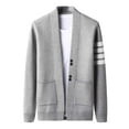 thumbnail image 1 of Men's Knit Cardigan Sweater For Fall Casual Open Front Outerwear Relaxed Fit Knitwear For Men, 1 of 3