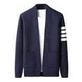 thumbnail image 1 of Men's Knit Cardigan Sweater For Fall Casual Open Front Outerwear Relaxed Fit Knitwear For Men, 1 of 3