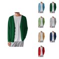 thumbnail image 1 of Men's Knit Cardigan Sweater, V-Neck Button-Up Loose Fit Casual Outerwear, Lightweight Knitted Cardigan for Spring Fall Winter, 1 of 6