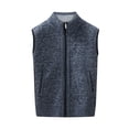 thumbnail image 1 of Men's Knit Full-Zip Sweater Casual Lightweight Warm Vests Vest Winter Sleeveless Cardigan, 1 of 9