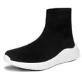 thumbnail image 1 of Men's Knit High-Top Sock Sneakers, Slip-On Elastic Casual Walking Shoes, Breathable Lightweight Sneakers for Daily Commute, Gym & Outdoor, 1 of 3