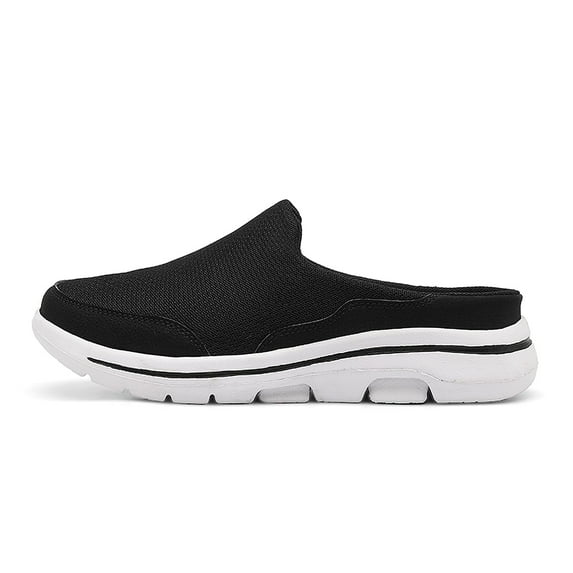 Men's Knit Mule Slippers | Breathable, Non-Slip Soft Sole | Perfect for Outdoor & Home Use