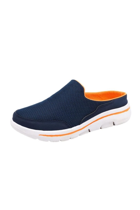 Men's Knit Mule Slippers | Breathable, Non-Slip Soft Sole | Perfect for Outdoor & Home Use