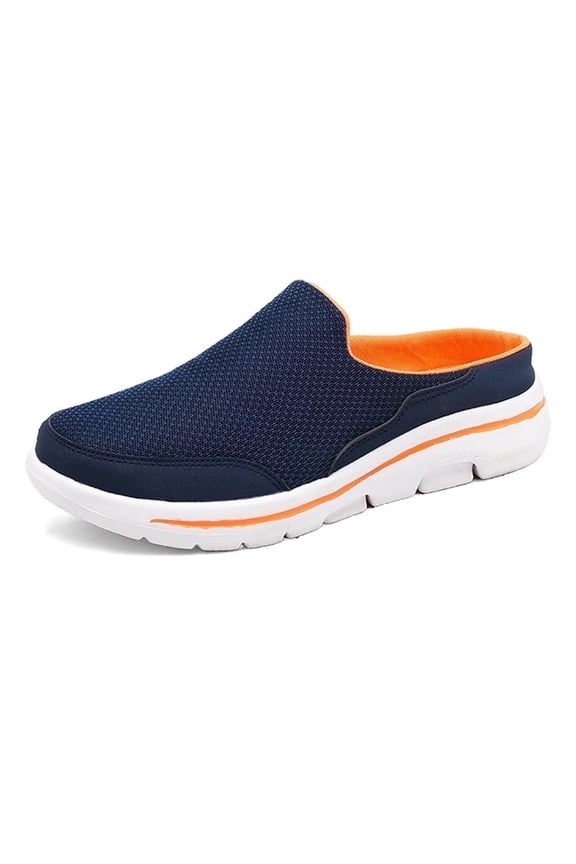 Men's Knit Mule Slippers | Breathable, Non-Slip Soft Sole | Perfect for Outdoor & Home Use