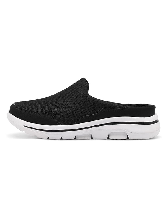 Men's Knit Mule Slippers | Breathable, Non-Slip Soft Sole | Perfect for Outdoor & Home Use