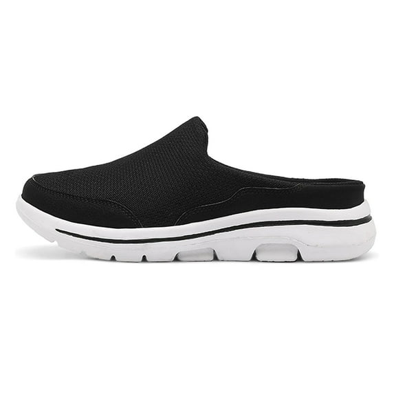 Men's Knit Mule Slippers | Breathable, Non-Slip Soft Sole | Perfect for Outdoor & Home Use