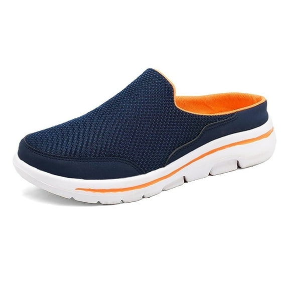 Men's Knit Mule Slippers | Breathable, Non-Slip Soft Sole | Perfect for Outdoor & Home Use