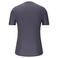 thumbnail image 1 of Men's Knit T-Shirts Short Sleeve Casual Ribbed Shirts Lightweight Crewneck Tees Stretchy Undershirts, 1 of 6