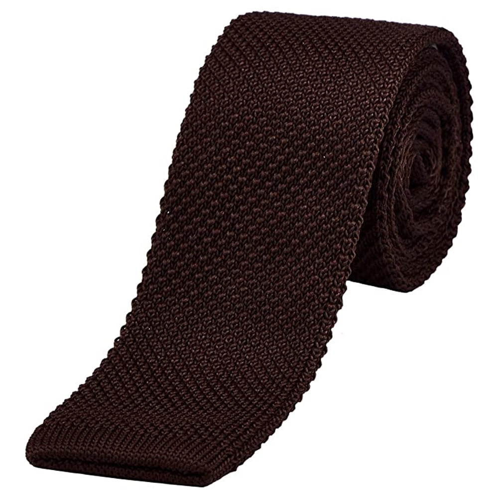 slim knitted tie