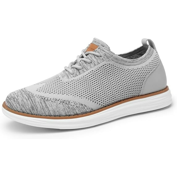 Men's KnitFlex Breeze Mesh Sneakers Oxfords Lace-Up Lightweight Casual Walking Shoes