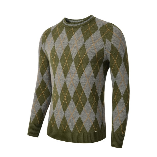 Vintage argyle pullover sweater hotsell
