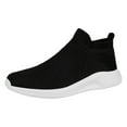 thumbnail image 1 of Men's Knitted Sock Sneakers S𝗅ip On Wide Toe Walking Shoes Comfortable Lightweight Running Shoes Cushion Athlet𝗂c Shoes Breathable Hiking Shoes for Gym Trainer Workout, 1 of 9