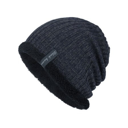 TELOLY Men's Knitted Wool Beanie Hats Winter Sports Ski Slouch Boy Casual Outdoor Caps