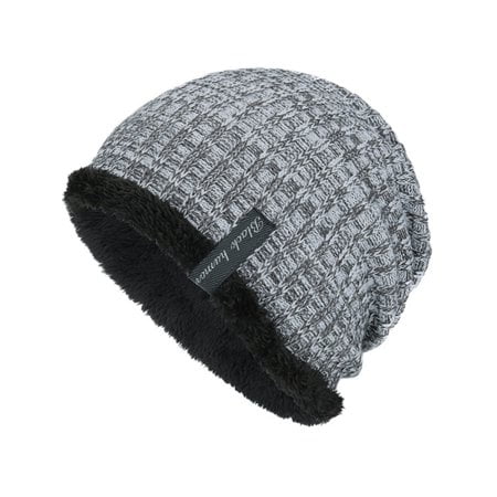Men's Knitted Wool Beanie Hats Winter Sports Ski Slouch Boy Casual Outdoor Caps