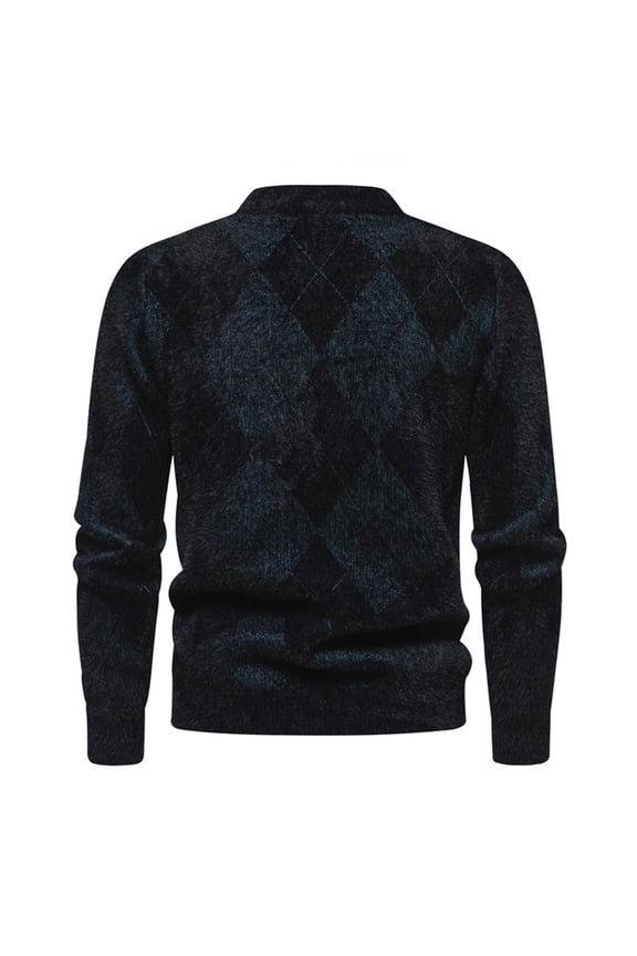 Men's Knitted Wool Sweater Coat Long Sleeve Casual Winter Warm Fashion Outwear Tops for Autumn Comfort