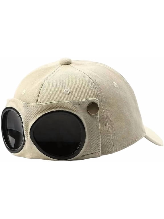 Men's Korean-Style Pilot Baseball Cap - Personalized Glasses-Ready, Curved Visor, Casual Style, Sunshade for Spring & Summer
