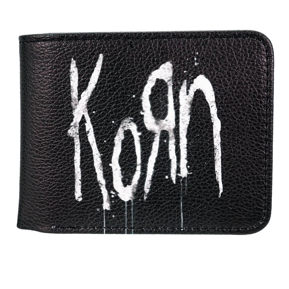 Men's Korn Still A Freak Premium Wallet Bi-Fold Wallet Black