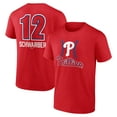 thumbnail image 1 of Men's Kyle Schwarber Red Philadelphia Phillies Fastball Player Name & Number T-Shirt, 1 of 3