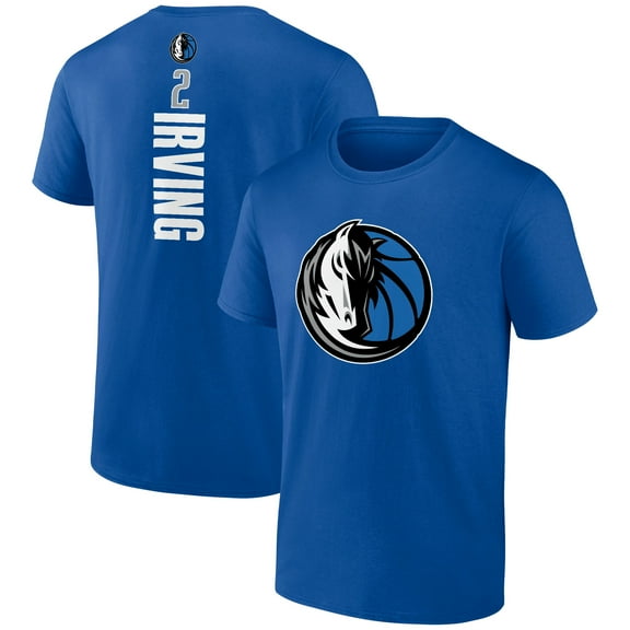 Men's Kyrie Irving Royal Dallas Mavericks Playmaker Name & Number T-Shirt
