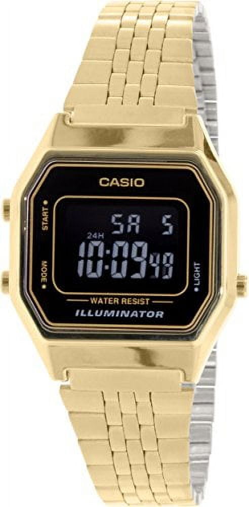 Casio LA680WGA-1D Vintage Ladies Gold Tone Digital Retro