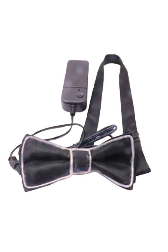 Men's LED Light-Up Bow Tie for Parties, Raves, Concerts, and Costume Events (Without batteries)