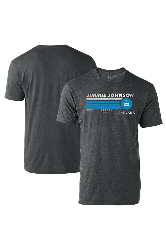 Men's LEGACY Motor Club Team Collection Heather Charcoal Jimmie Johnson Hot Lap T-Shirt