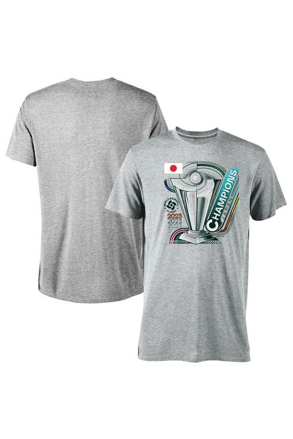 Men's LEGENDS Gray Japan Baseball 2023 World Baseball Classic Champions Tri-Blend T-Shirt