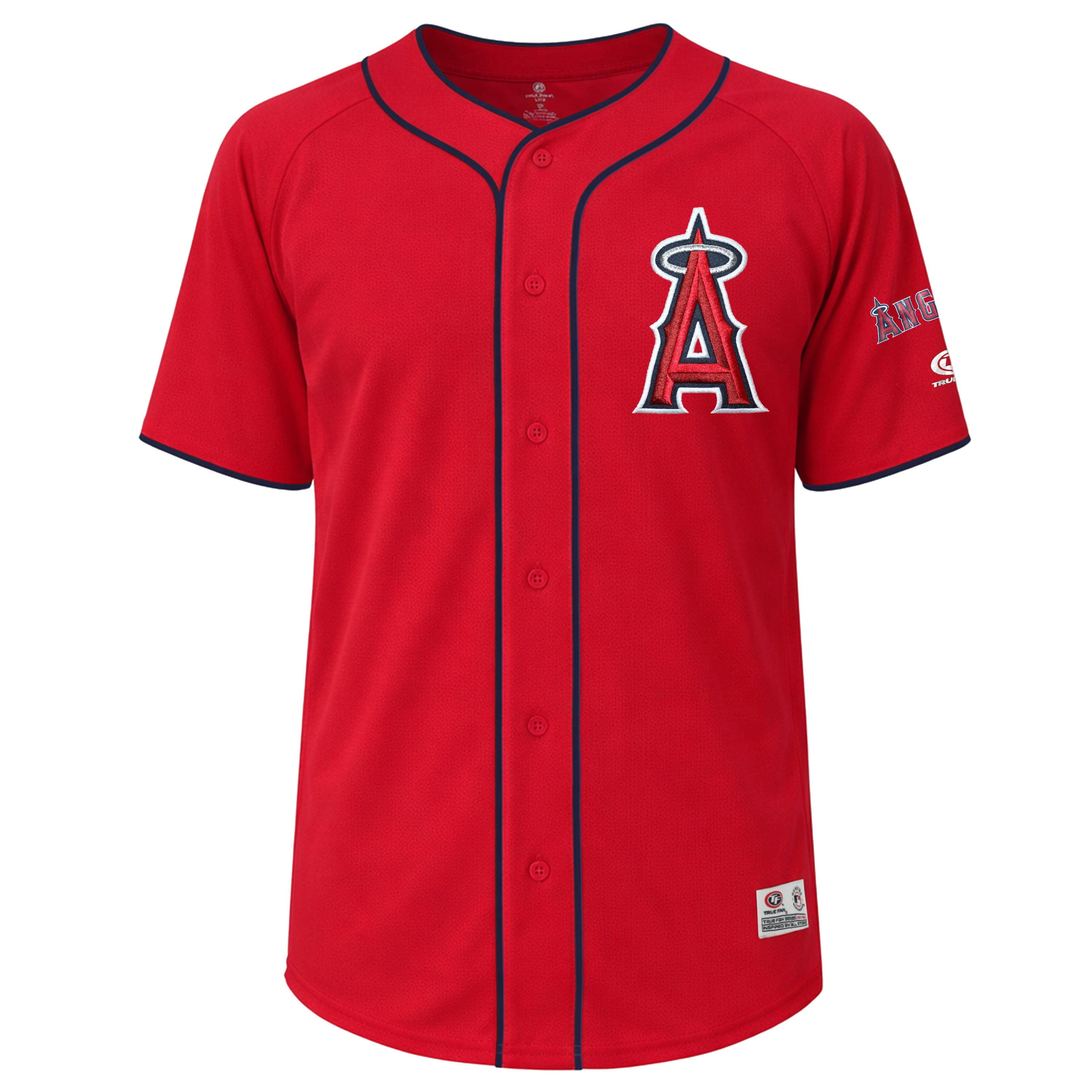 MLB Los Angeles Angels Men's Primary Color Full Button Jersey