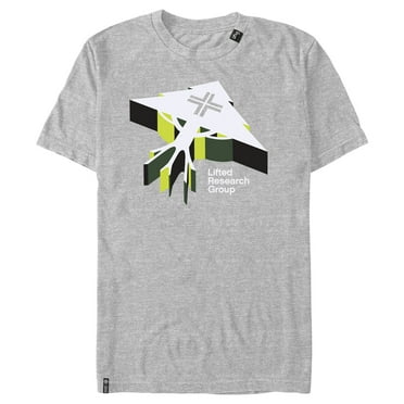 Men's LRG 3D Color Block Tree Green  Graphic Tee Athletic Heather Small