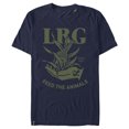 thumbnail image 1 of Men's LRG Feed the Animals Logo Green  Graphic Tee Navy Blue 2X Large, 1 of 5