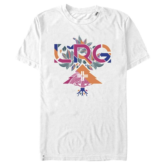 Men's LRG Floral Logo Graphic Tee White Small