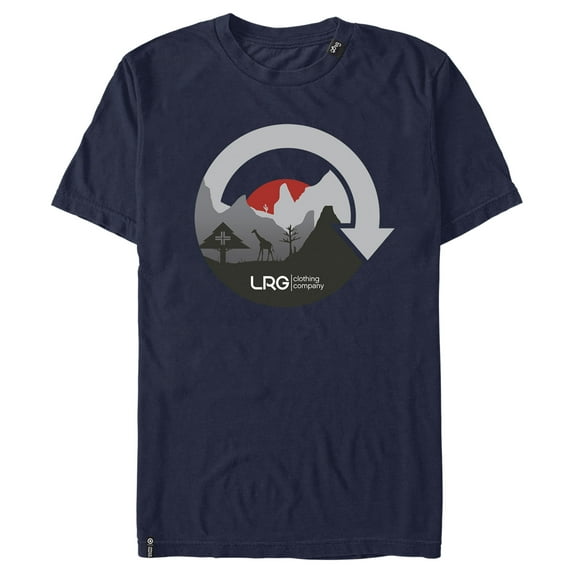 Men's LRG Valley Cycle Graphic Tee Navy Blue 2X Large
