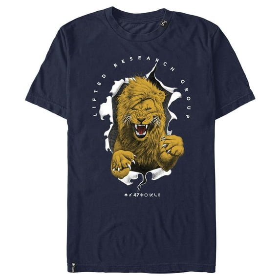 Men's LRG Zion Lion Graphic Tee Navy Blue 2X Large
