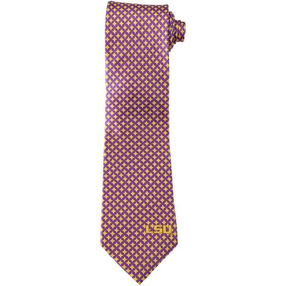 Men's LSU Tigers Diamante Print Silk Tie