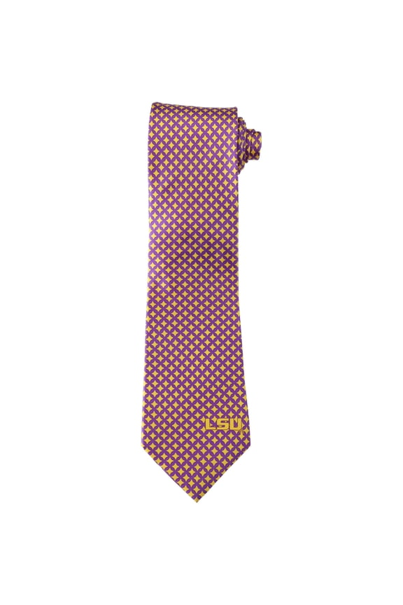 Men's LSU Tigers Diamante Print Silk Tie