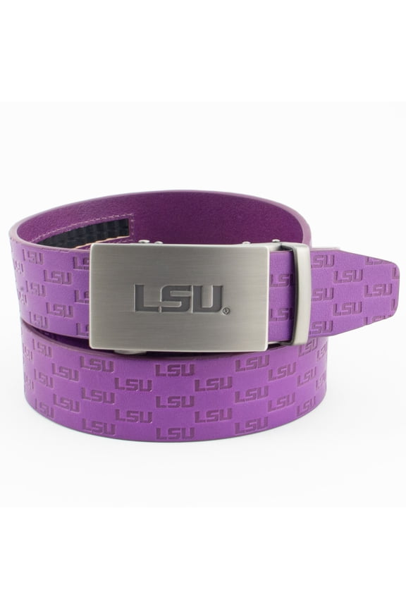 Men's LSU Tigers Ratchet All-Over Print Belt