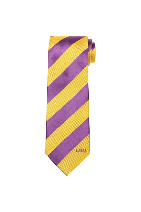 Men's LSU Tigers Regiment Woven Silk Tie