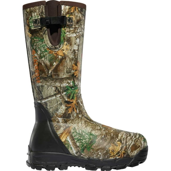 Men's LaCrosse Alphaburly Pro Side Zip 18" 1000G Hunting Boot Realtree Edge Neoprene/Rubber 7 M